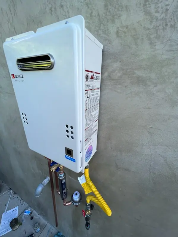 Tankless water heater installation for Maiden Creek Estates homes